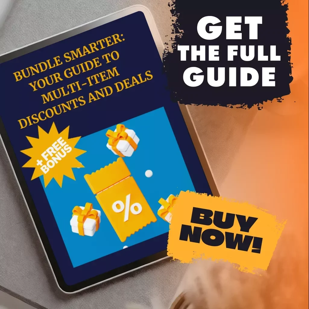 Bundle Smarter: Your Guide to Multi-Item Discounts and Deals | Digital Download Guide for How to Find Bundle Deals and Multi-Item Discounts | eBook for Smart Shoppers & Savvy Savings