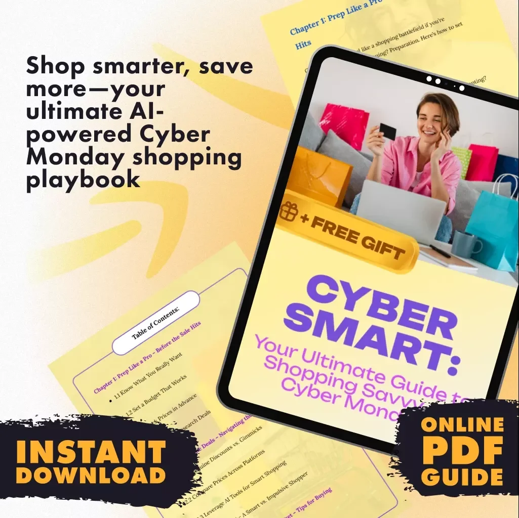 Cyber Smart: Your Ultimate Guide to Shopping Savvy on Cyber Monday | Digital Download Guide for How to Shop Smart During Cyber Monday Deals, Save Money, and Maximize Discounts