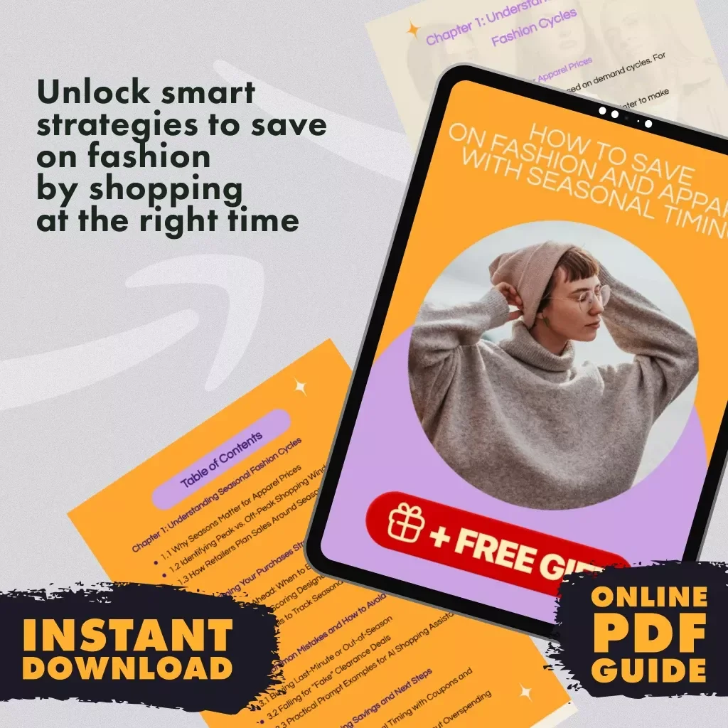 How to Save on Fashion and Apparel with Seasonal Timing - Digital Guide to Timing Your Purchases