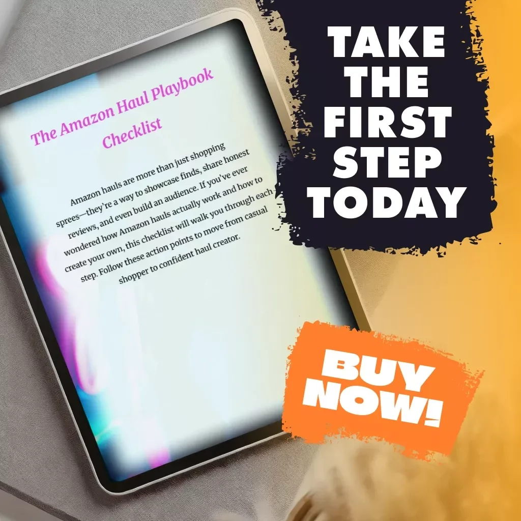 The Amazon Haul Playbook Checklist | Digital Download Guide for How Does Amazon Haul Work | Influencer Content Planning & Affiliate Strategy