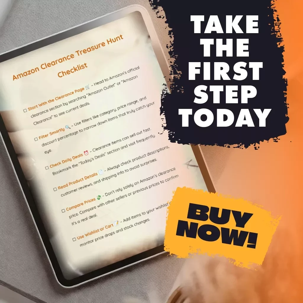 Amazon Clearance Treasure Hunt Checklist – Ultimate Guide to Scoring Deals, Does Amazon Have a Clearance Outlet, Daily Deals & Smart Shopping Tips