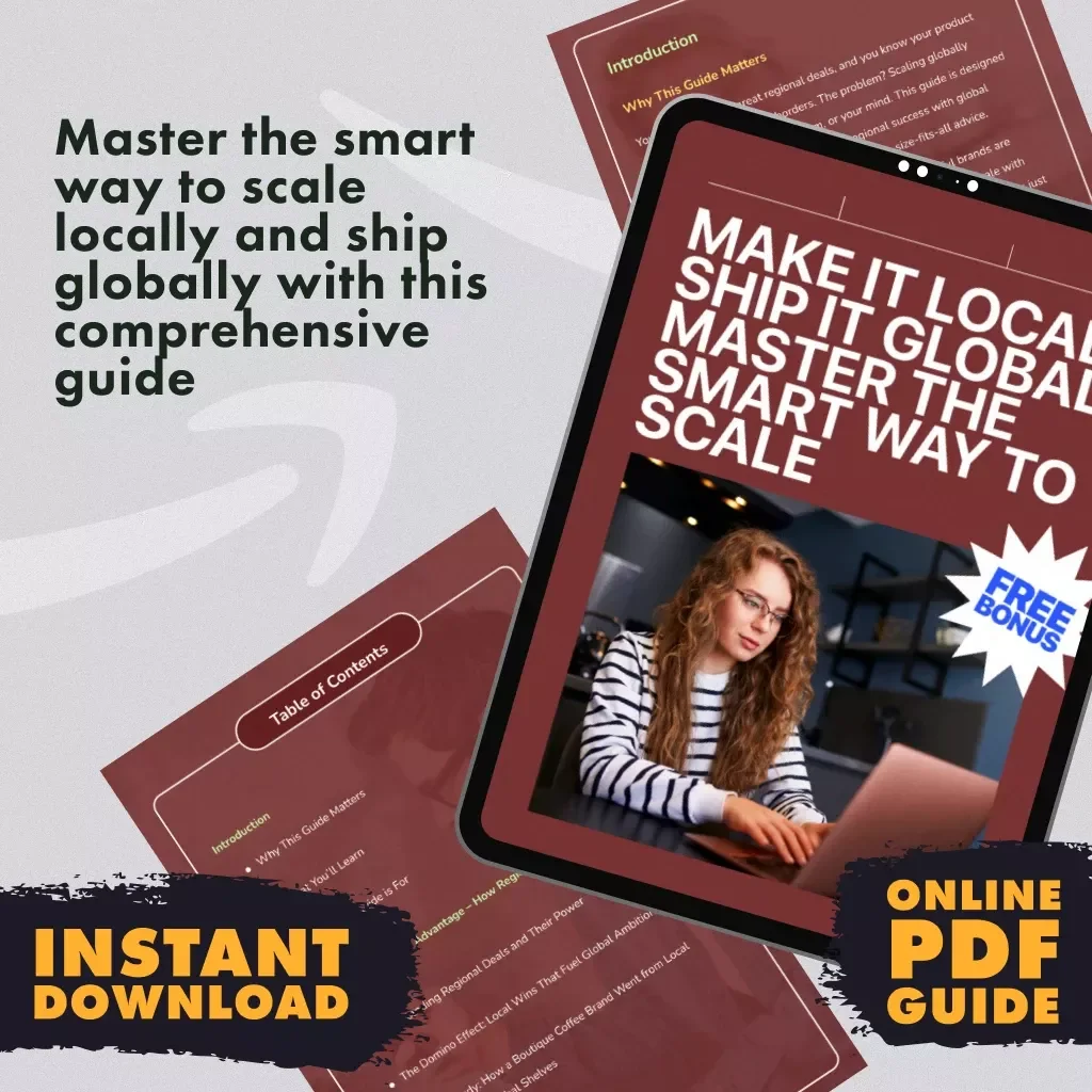 Make It Local, Ship It Global – Master the Smart Way to Scale Guide | Digital Download for Regional Deals & Global Shipping
