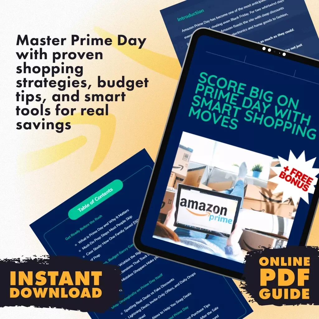 Score Big on Prime Day with Smart Shopping Moves | Prime Day Strategy Guide | Digital Download for How to Plan Your Prime Day Shopping Strategy