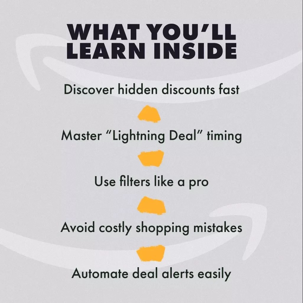 Mastering Amazon’s Today’s Deals Page Like a Pro | Digital Download Guide for Shoppers, eBook on How to Use Amazon’s Today’s Deals Page Like a Pro, Checklist for Saving Money on Lightning Deals