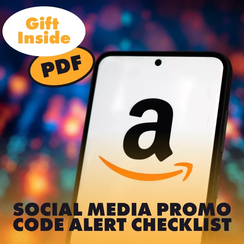 Social Media Promo Code Alert Checklist | Digital Download Guide for How to Use Social Media for Promo Code Alerts (Instagram, TikTok, Twitter/X, Facebook Marketing)