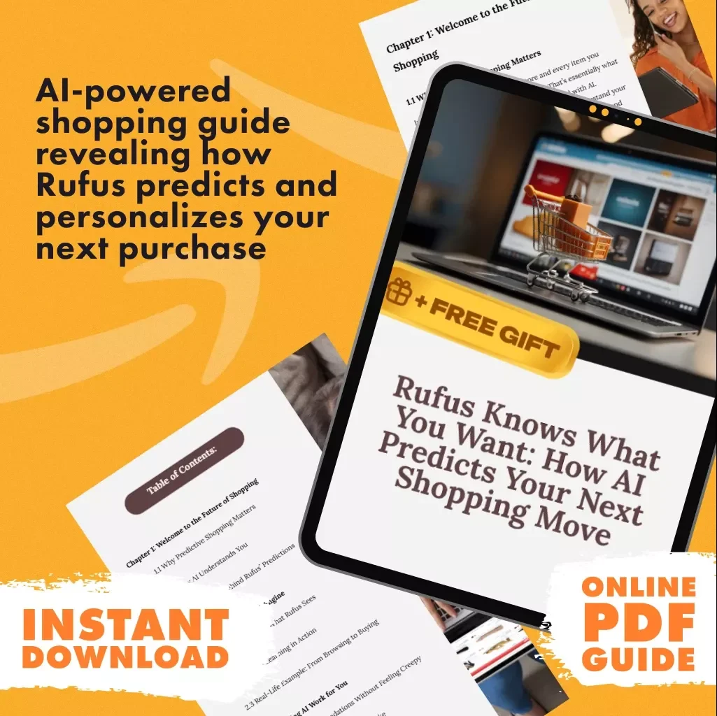 Rufus Knows What You Want: How AI Predicts Your Next Shopping Move | Digital Guide, eBook, Predictive Shopping Insights, How Rufus Uses AI to Predict Your Future Shopping Needs