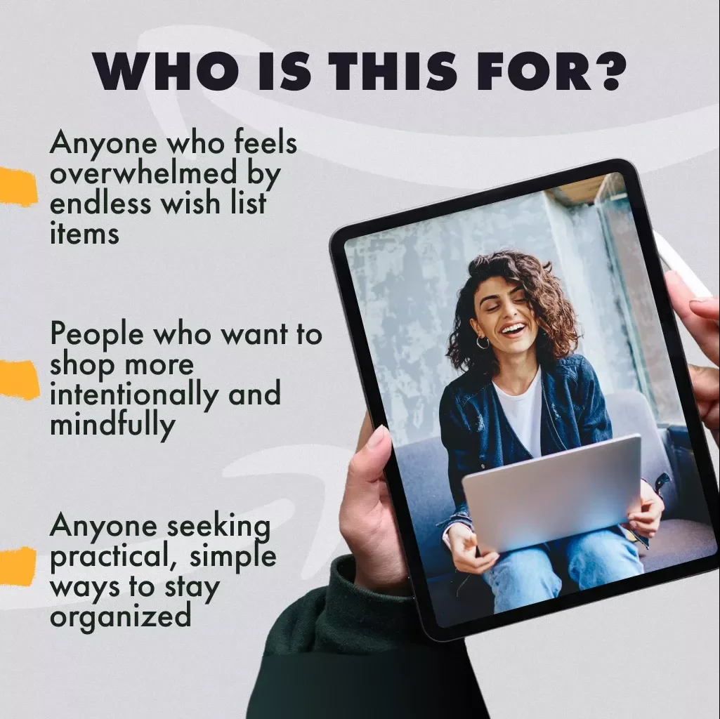 A Simple Guide to Decluttering and Refreshing Your Wish List | Digital Download | eBook on How to Declutter and Refresh Your Wish List Regularly | Minimalist Productivity Guide