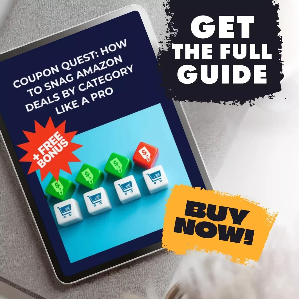 Coupon Quest: How to Snag Amazon Deals by Category Like a Pro | Digital Guide on How to Find Amazon Coupons for Specific Categories | eBook for Smart Online Shoppers