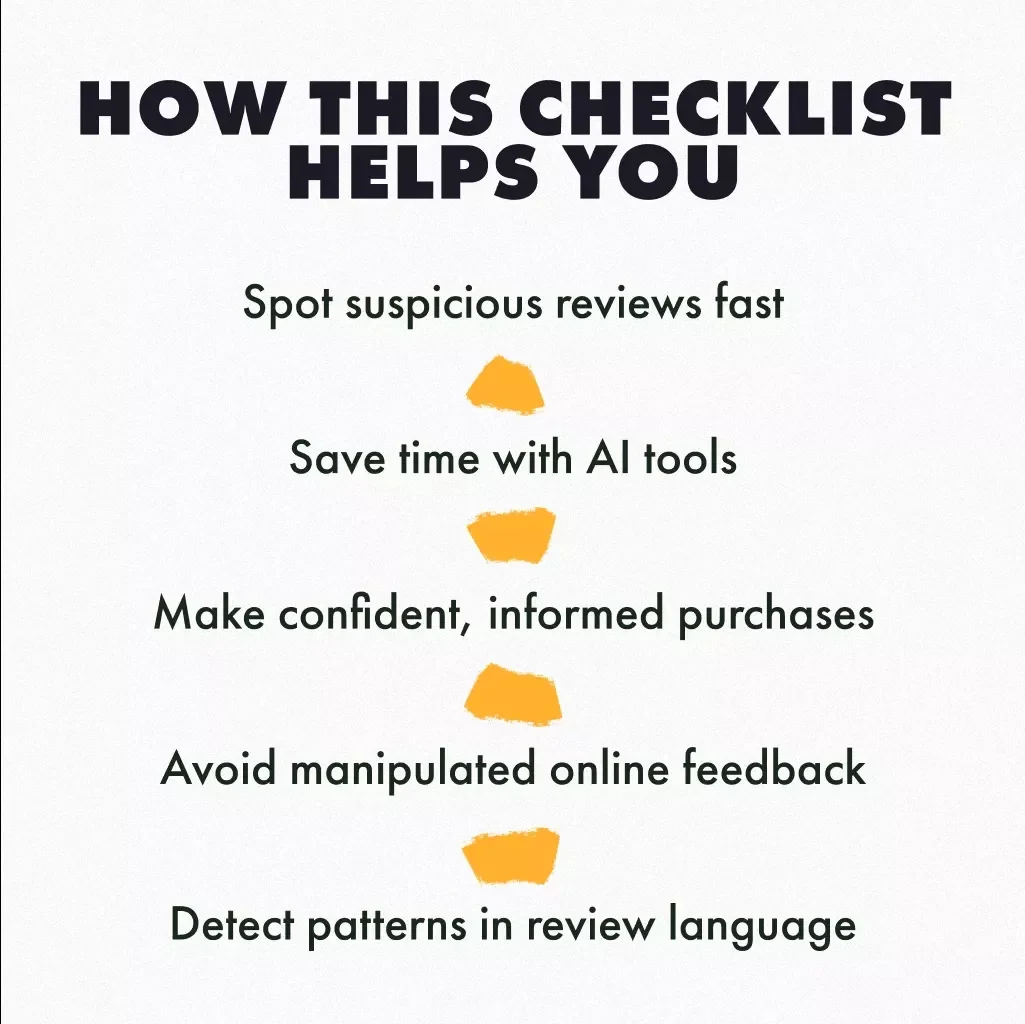 Checklist to Identifying Fake or Biased Reviews: How to Spot Suspicious Feedback Quickly
