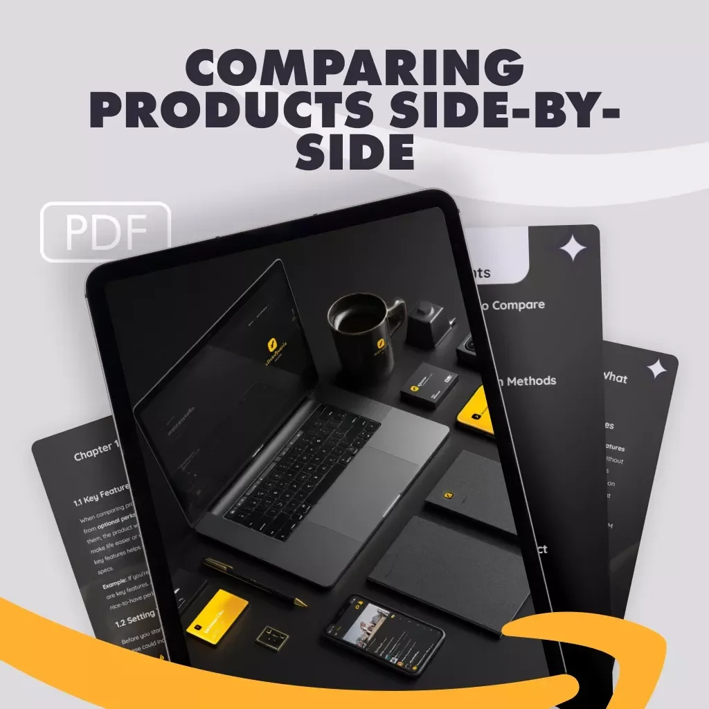 Comparing Products Side-by-Side Guide | How to Compare Similar Products Side-by-Side | Digital Download eBook for Smarter Shopping & Decision-Making