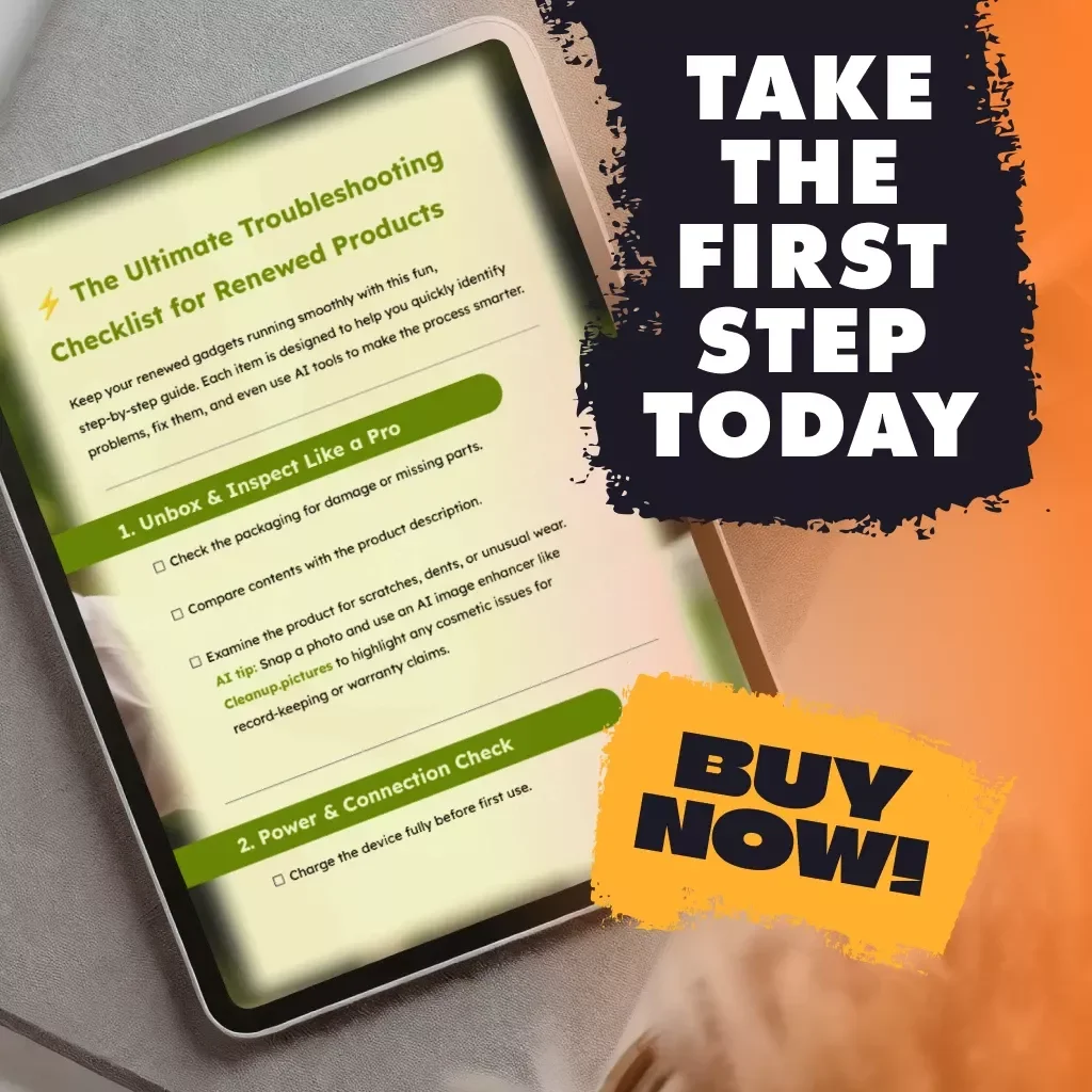 The Ultimate Troubleshooting Checklist for Renewed Products | How to Troubleshoot Common Issues with Renewed Products | Digital Download Guide & eBook