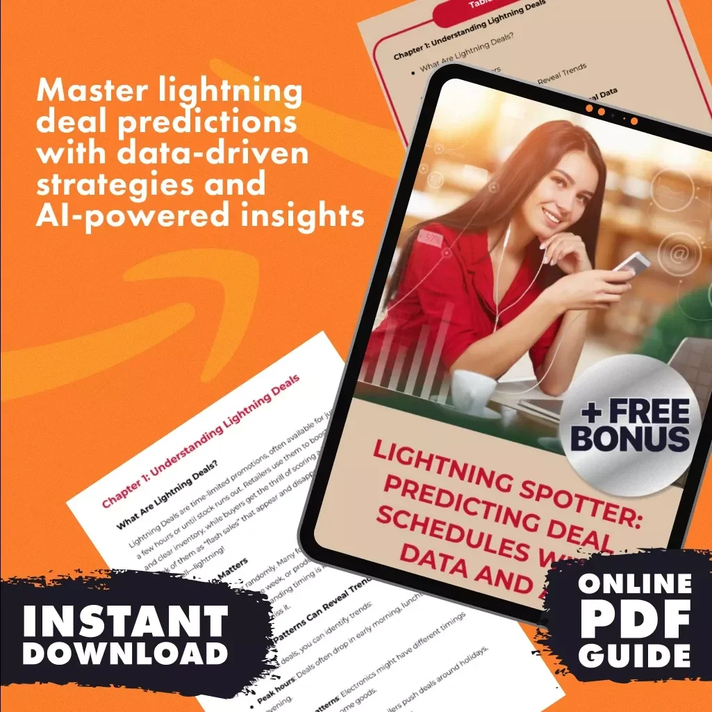 Lightning Spotter: Predicting Deal Schedules with Data and AI | Guide on How to Predict Lightning Deal Schedules Using Historical Data, eBook, Digital Download