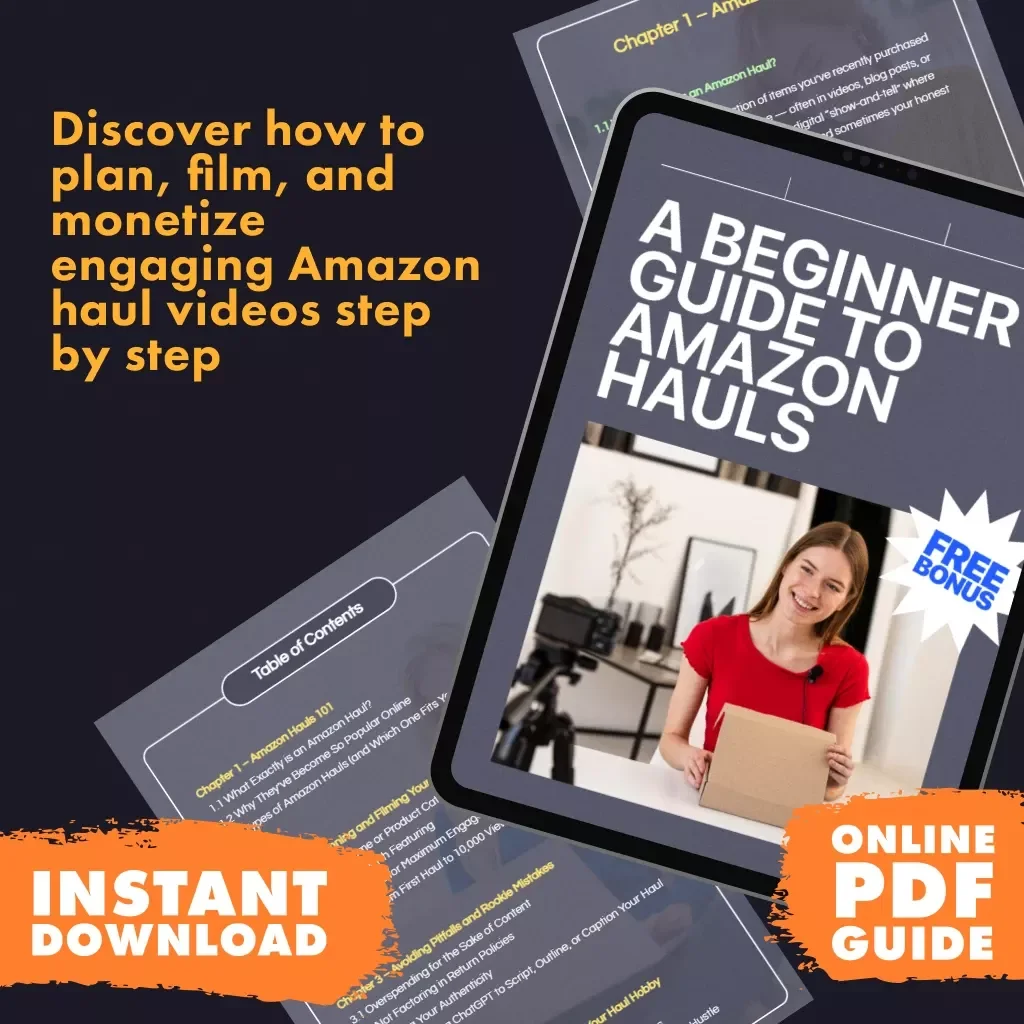 A Beginner’s Guide to Amazon Hauls | Digital Download Guide for Beginners | Learn What is an Amazon Haul, Filming Tips, Monetization & More