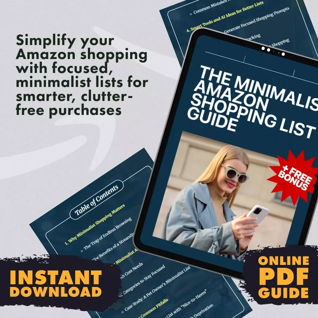 The Minimalist Amazon Shopping List Guide: How to Create a Minimalist Amazon Shopping List for a Clutter-Free Life
