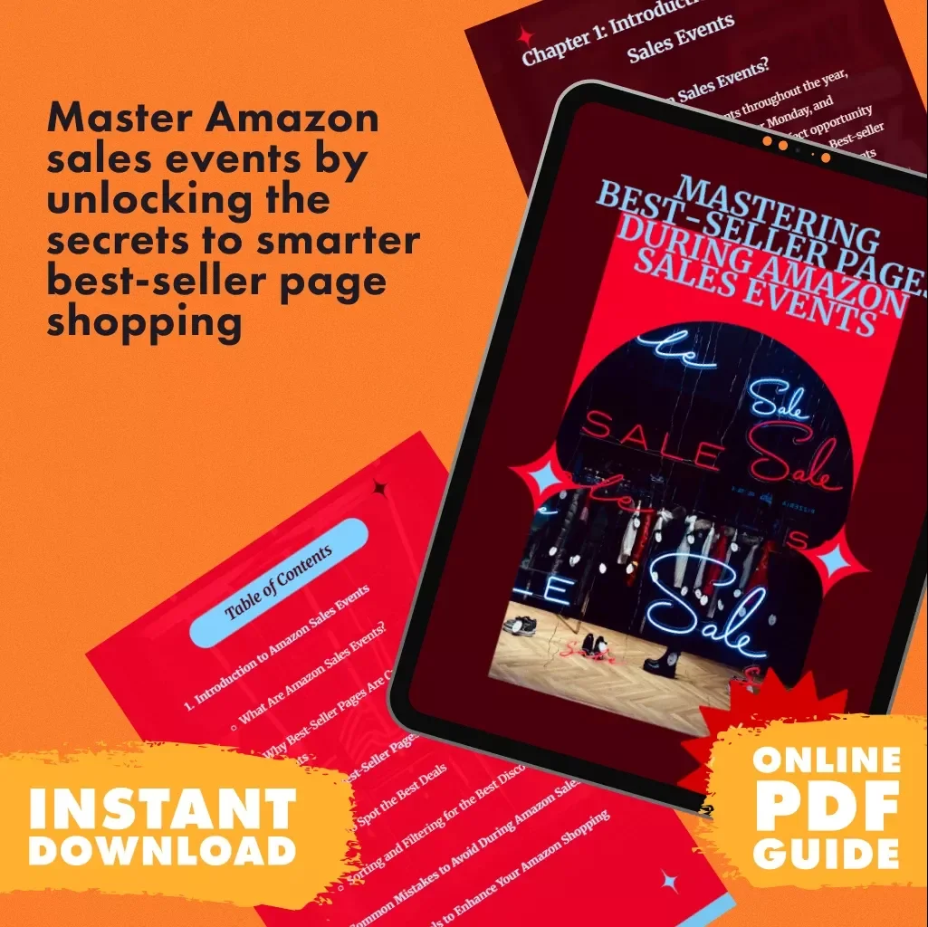 Mastering Best-Seller Pages During Amazon Sales Events | Digital Download Guide for Shoppers, Resellers & Bargain Hunters | How to Use Best-Seller Pages During Amazon Sales Events