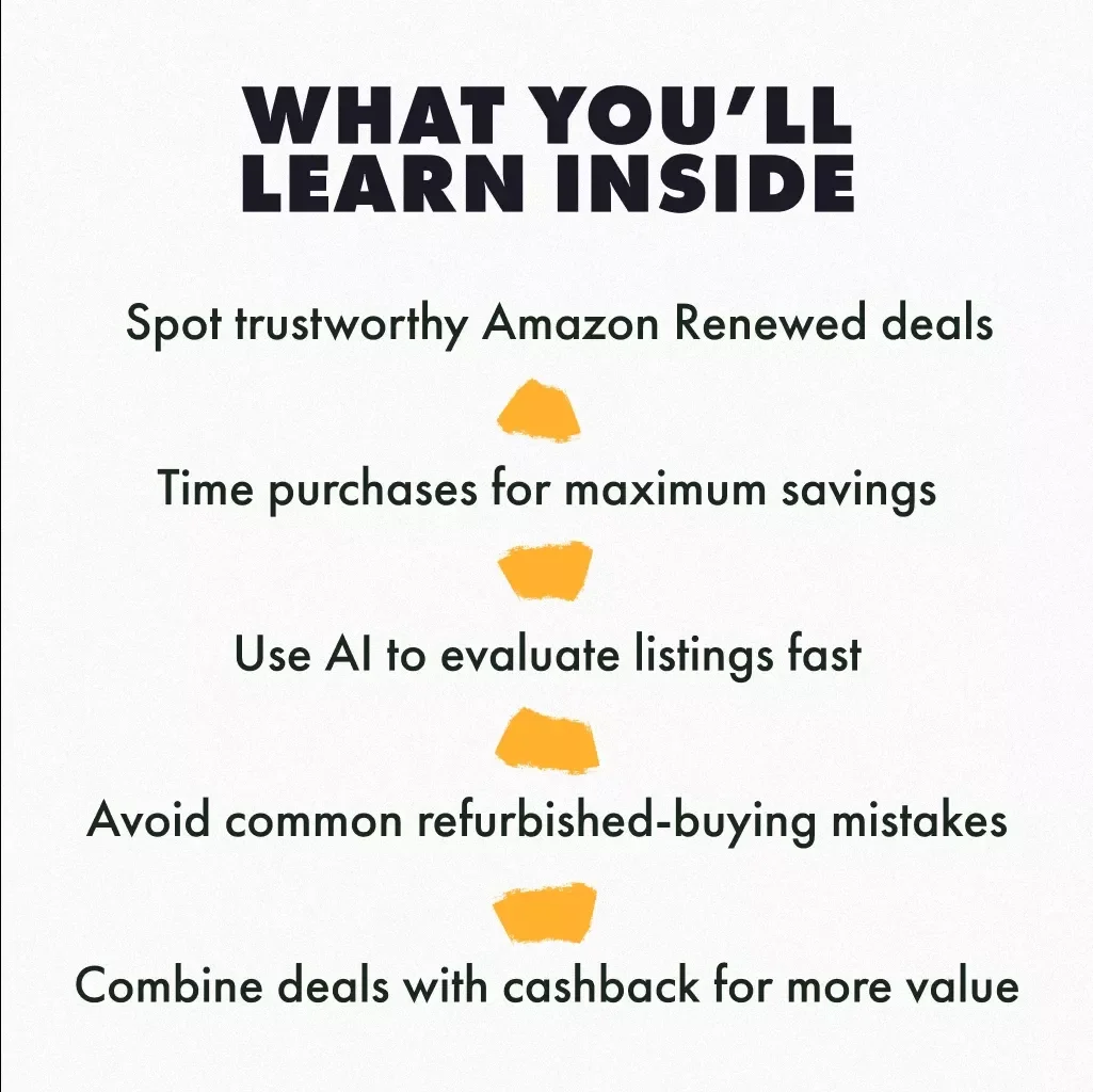 Insider Guide to the Best Deals on Amazon Renewed – Digital Download eBook | How to Find the Best Deals on Amazon Renewed Products | PDF Guide for Smart Shoppers & Deal Hunters
