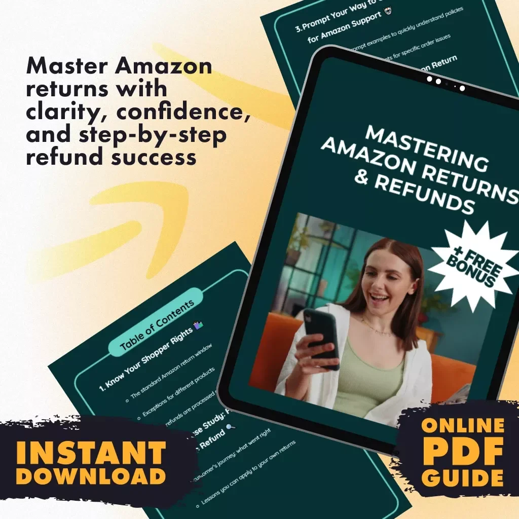 Mastering Amazon Returns & Refunds | Digital Guide to Understanding Amazon's Return and Refund Policies, Shopper Rights, Case Studies & Common Mistakes