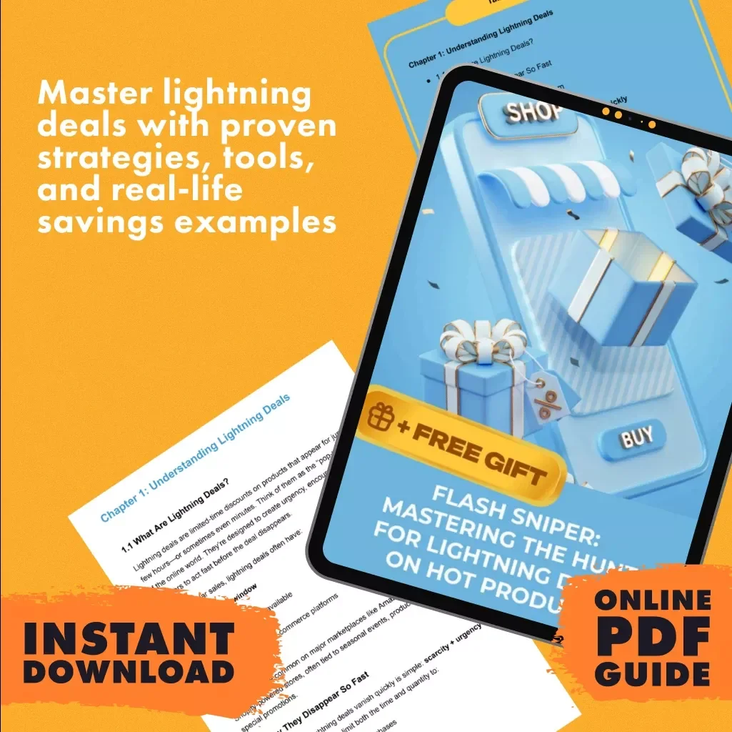 Flash Sniper: Mastering the Hunt for Lightning Deals on Hot Products | Digital Download Guide | How to Spot Lightning Deals on High-Demand Products | eBook & Checklist for Smart Shoppers
