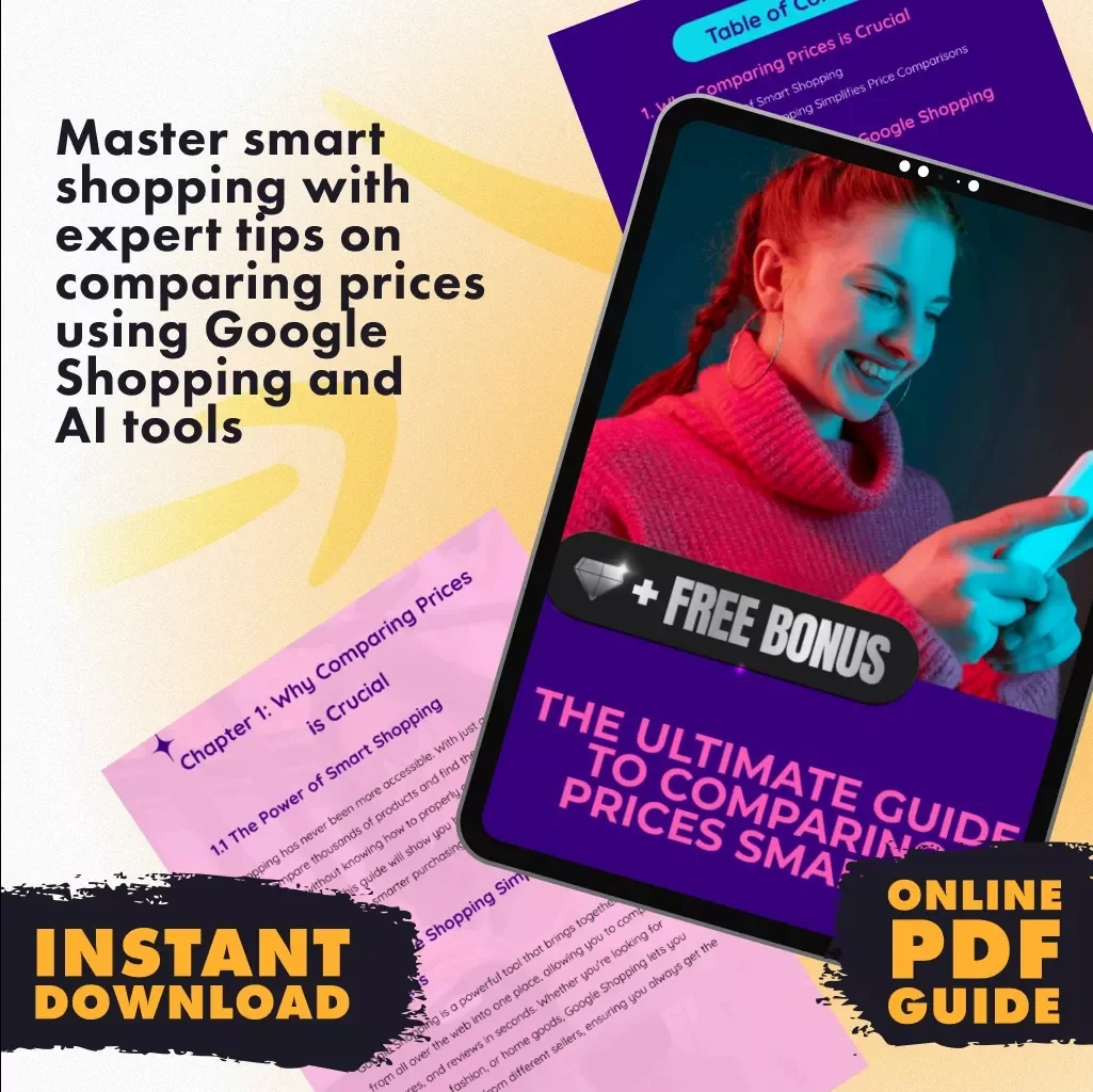 The Ultimate Guide to Comparing Prices Smartly | Digital Download for How to Compare Prices Using Google Shopping | eBook + AI Tips + Checklists