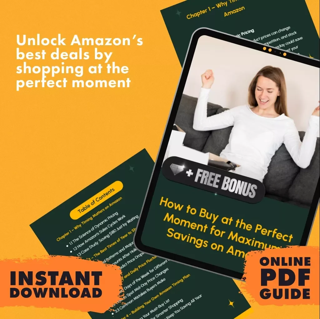 How to Buy at the Perfect Moment for Maximum Savings on Amazon | Digital Guide | Best Time to Buy on Amazon eBook | Smart Shopping Checklist