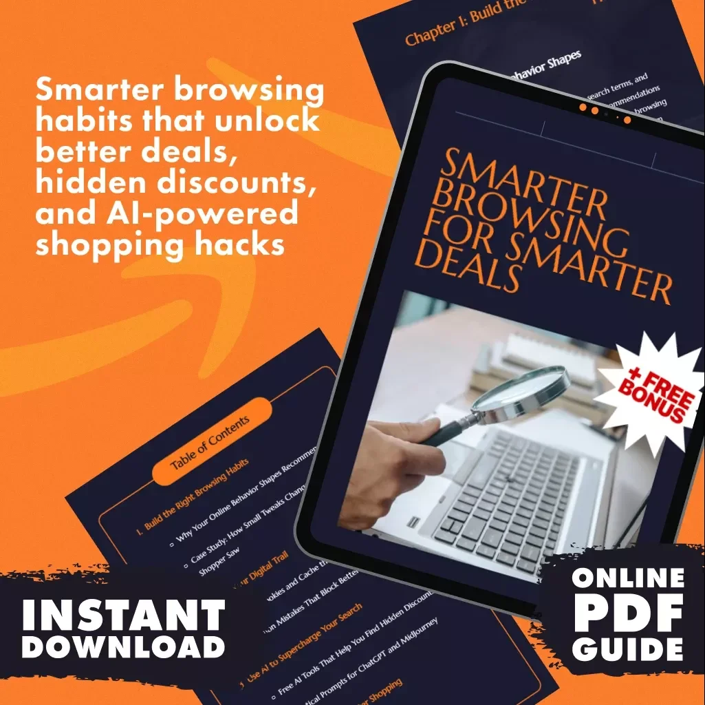 Smarter Browsing for Smarter Deals | Digital Guide to Optimize Your Browsing, Clean Up Your Digital Trail & Use AI Tools for Better Deal Recommendations