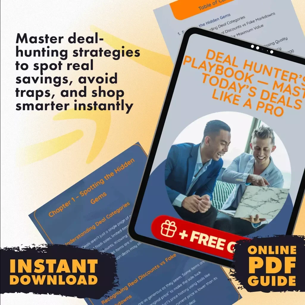 Deal Hunter’s Playbook — Master Today’s Deals Like a Pro | Digital Download Guide for Smart Shoppers, eBook, Checklist to Scan “Today’s Deals” Like a Pro