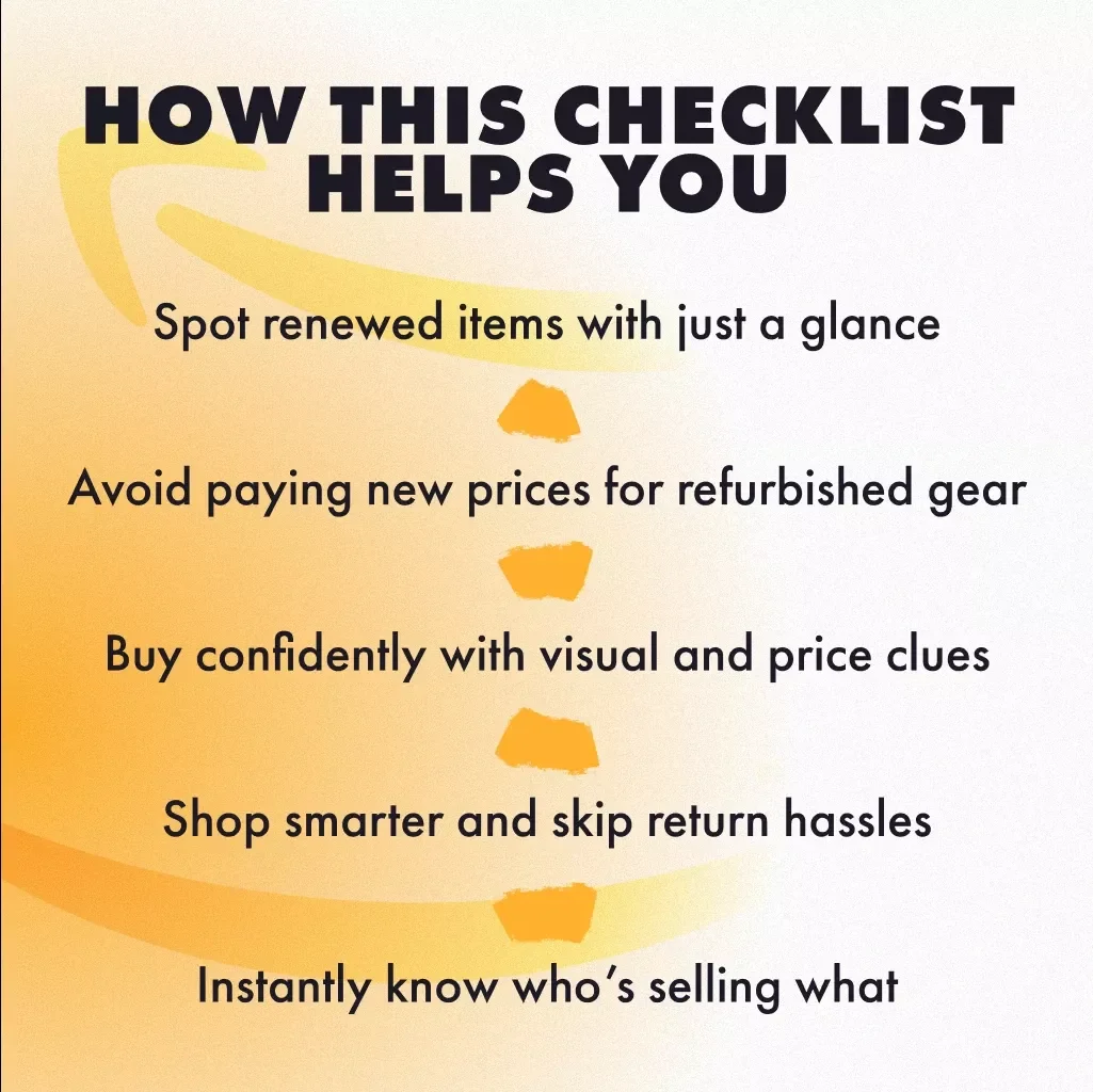 Amazon Renewed vs Brand New Products Checklist | Digital Download | How to Identify Amazon Renewed Items vs New Products | Instant Guide for Smart Shoppers