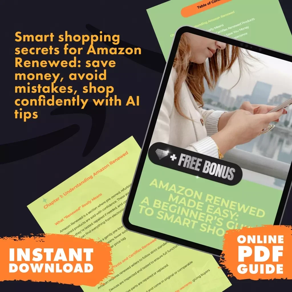 Amazon Renewed Made Easy: A Beginner’s Guide to Smart Shopping | Digital Download Guide for Finding the Best Renewed Deals, Saving Money & Using AI Tips