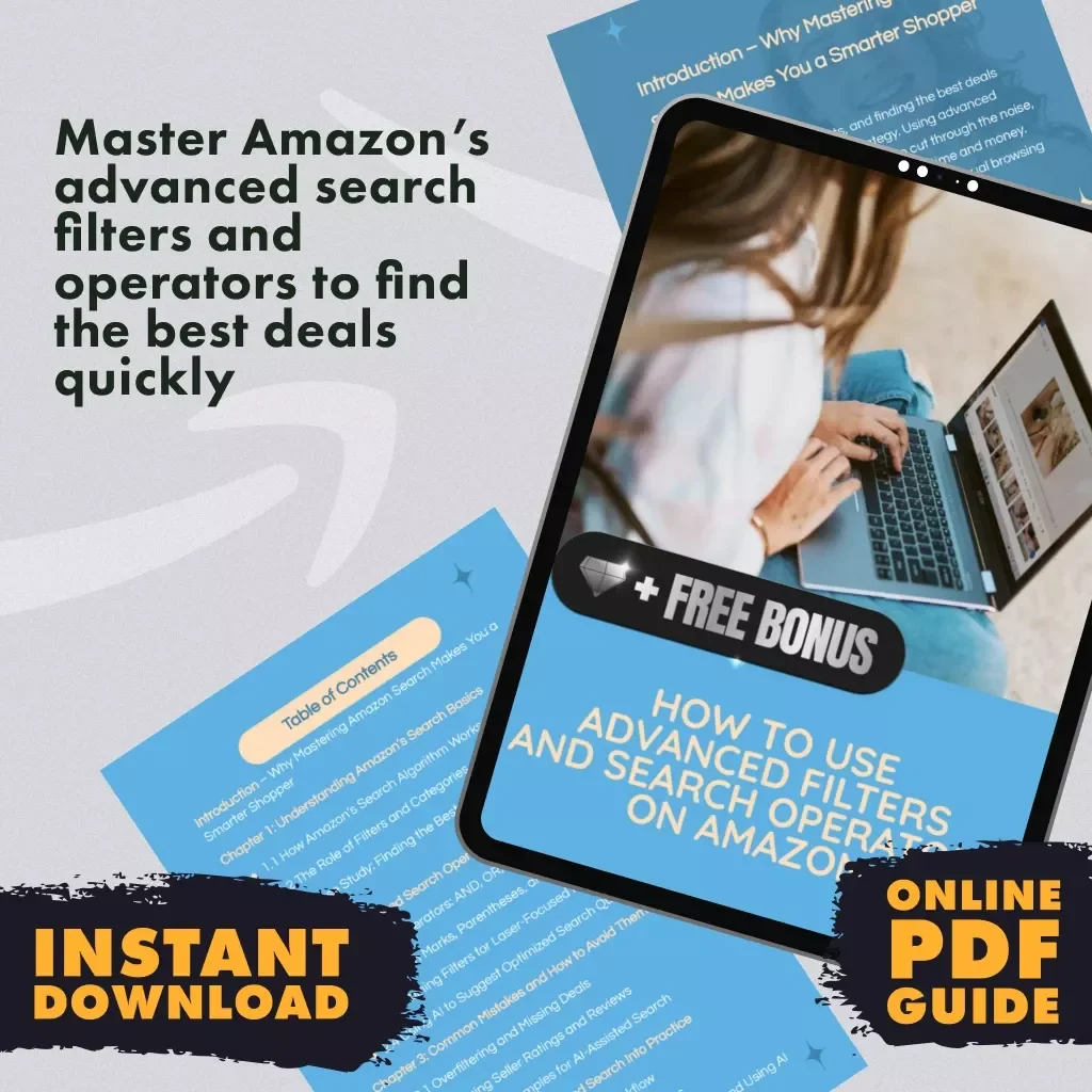 How to Use Advanced Filters and Search Operators on Amazon | The Ultimate Guide for Smarter Shopping