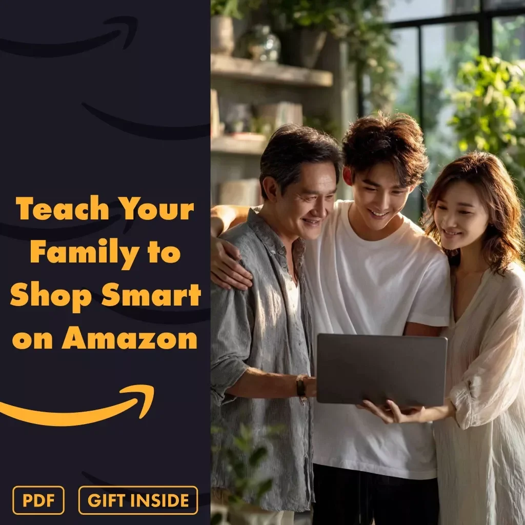 Teach Your Family to Shop Smart on Amazon – Printable Digital Checklist | How to Teach Family Members to Shop Smart on Amazon | eBook & Guide for Smarter Shopping