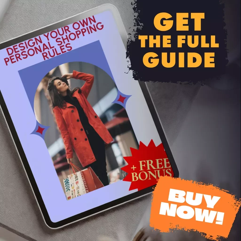 Design Your Own Personal Shopping Rules | Digital Guide for Smarter Spending, Budgeting, and Stress-Free Shopping Decisions | How to Design Personal Shopping Rules eBook & Checklist
