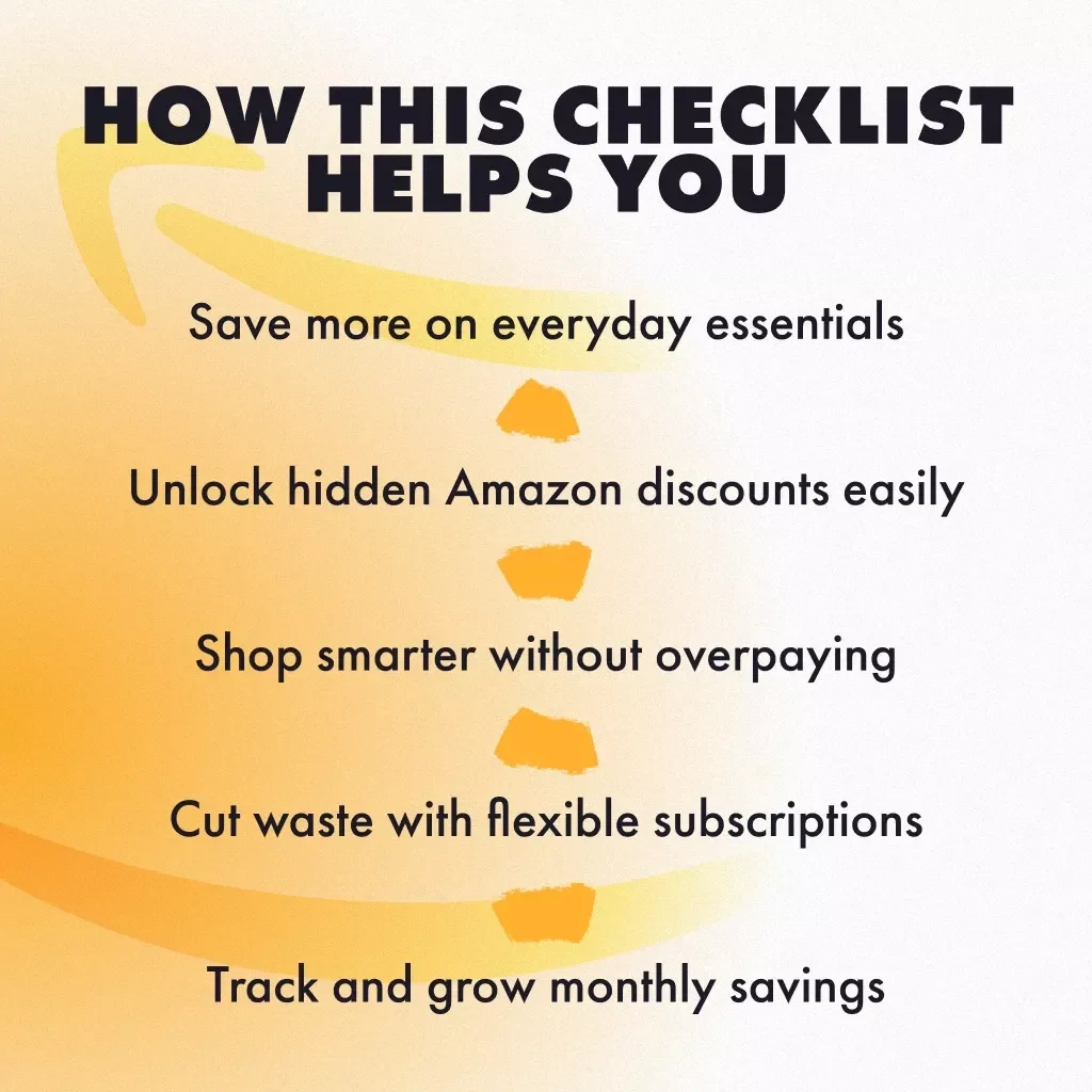 Amazon Warehouse + Subscribe & Save Checklist | How to Combine Amazon Warehouse with Subscribe & Save | Digital Download Money-Saving Guide for Essentials, Pantry, Beauty, and Household Deals