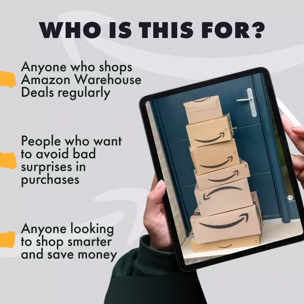 Your Quick Guide to Inspecting Amazon Warehouse Finds | Digital Download Checklist, eBook & Step-by-Step Guide for Smart Shoppers