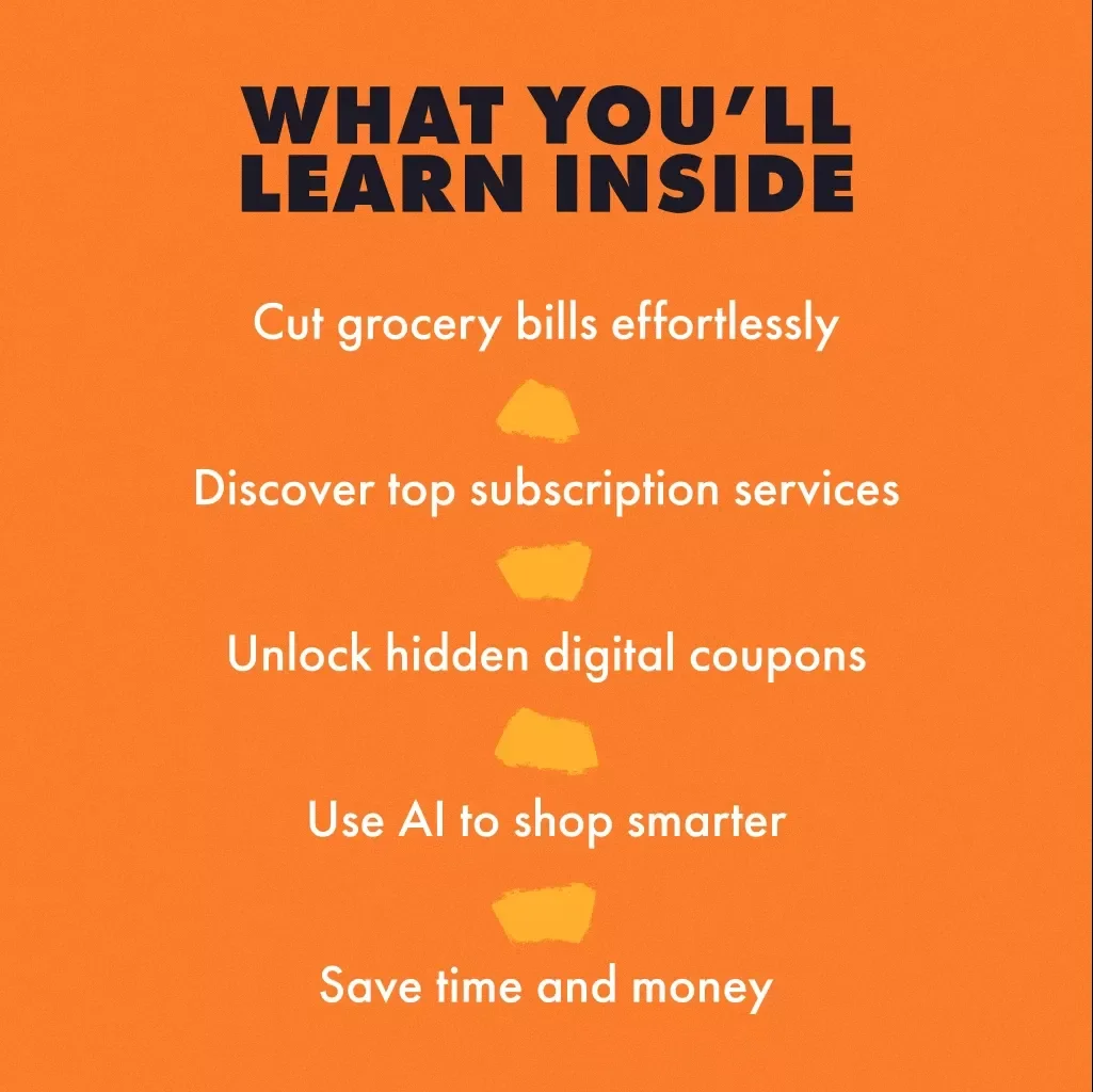 How to Save on Groceries Online Guide | Digital Download for Smart Grocery Shoppers | Subscriptions and Digital Coupons for Everyday Savings