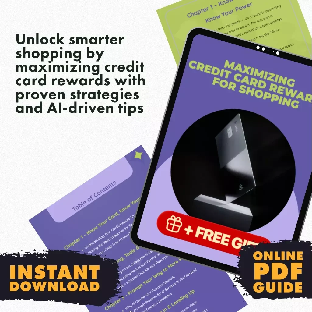 Maximizing Credit Card Rewards for Shopping | Digital Download Guide | Learn How to Maximize Credit-Card Rewards for Shopping with Tips, Tactics, and Case Studies