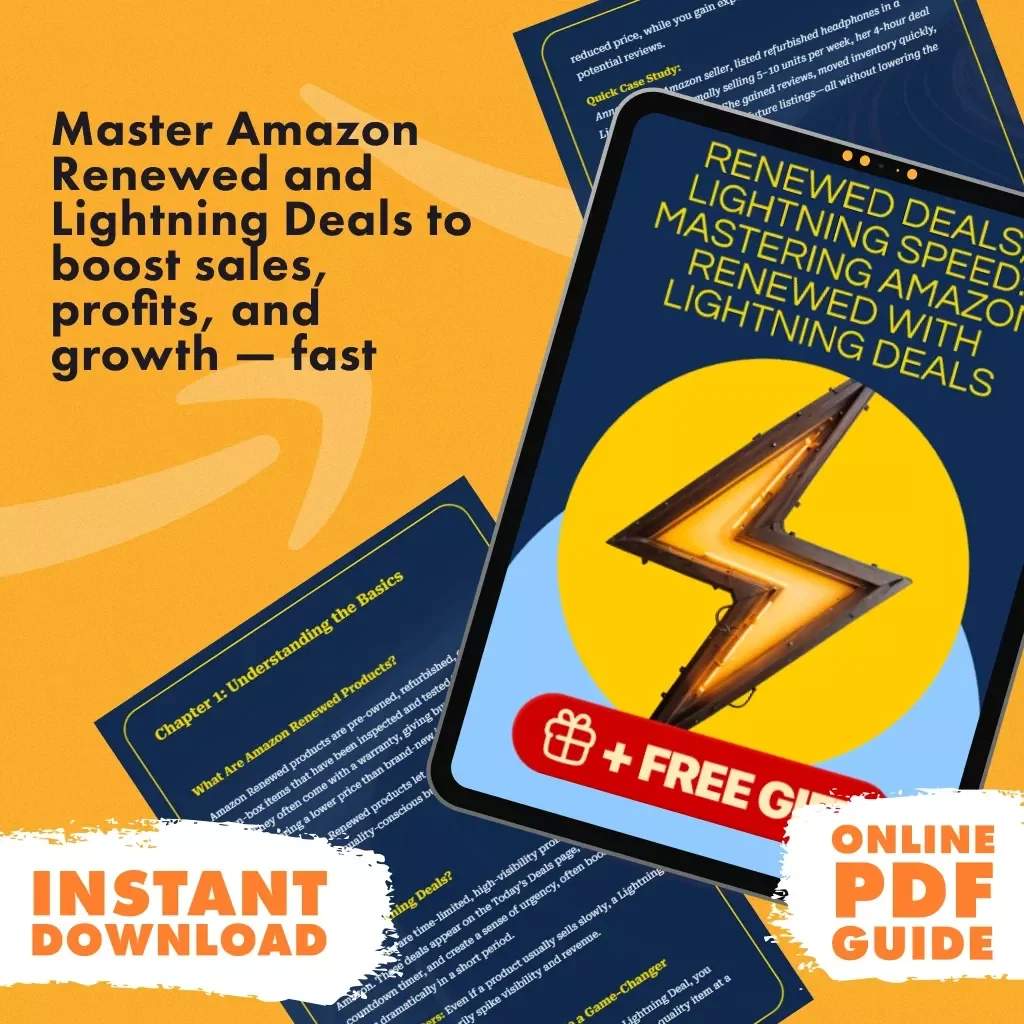 Renewed Deals, Lightning Speed: Mastering Amazon Renewed with Lightning Deals | Digital Guide | How to Combine Amazon Renewed with Lightning Deals | eBook for Amazon Sellers