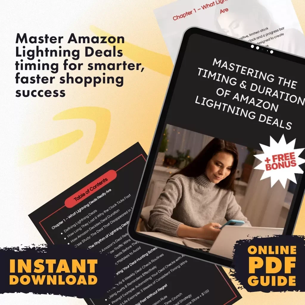 Mastering the Timing & Duration of Amazon Lightning Deals | Digital Guide | How to Understand the Timing and Duration of Lightning Deals | eBook Download for Smart Shoppers & Sellers