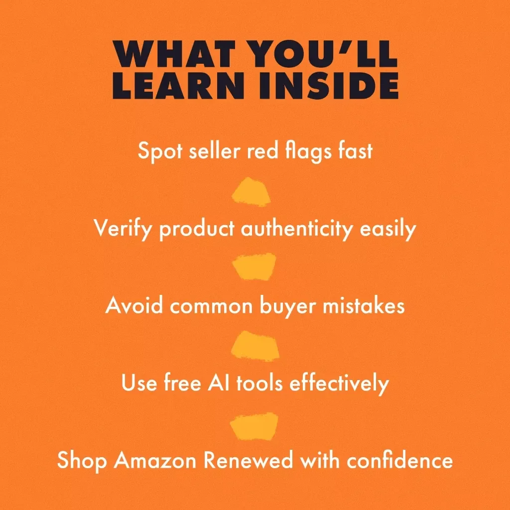 Renewed & Reliable: Your Smart Guide to Scam-Free Amazon Shopping | Digital Download eBook | How to Avoid Scams When Buying Amazon Renewed Products | Instant PDF Guide