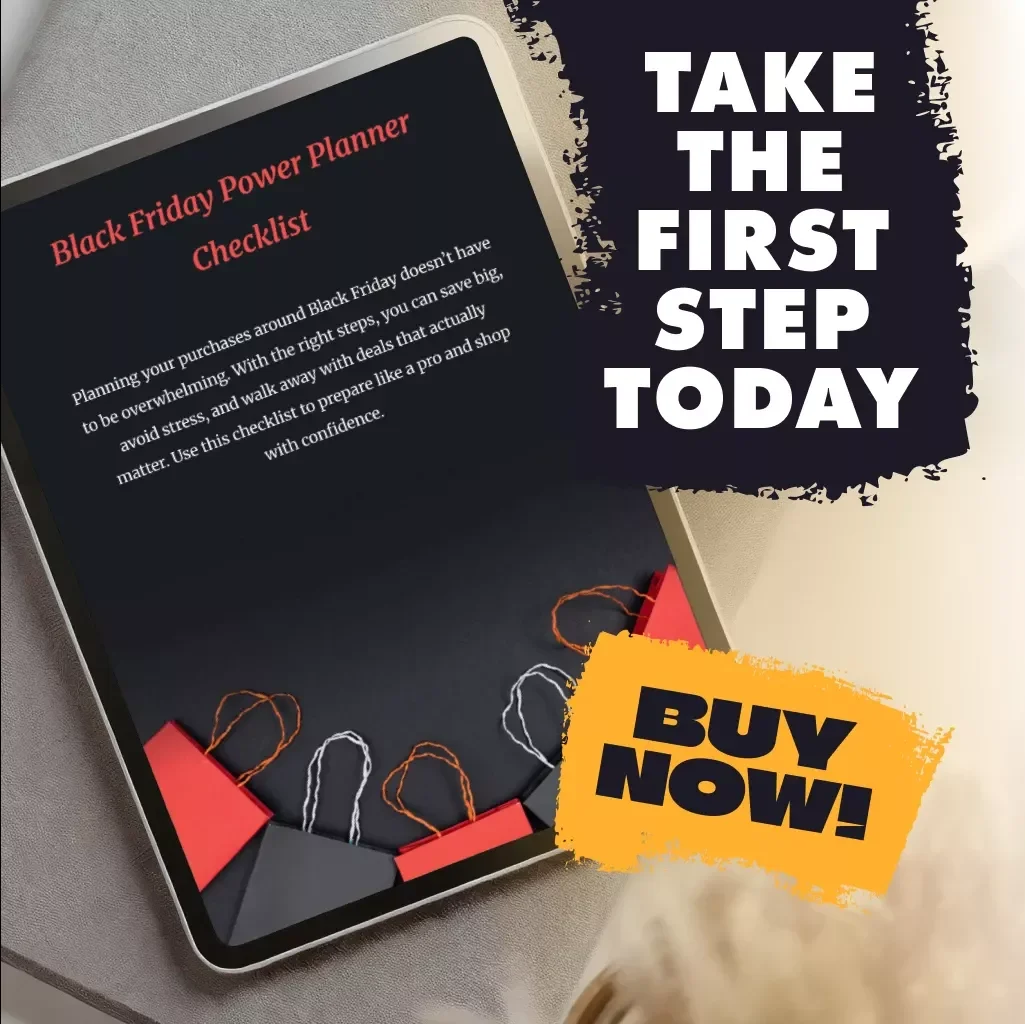 Black Friday Power Planner Checklist - How to Plan Purchases Around Black Friday