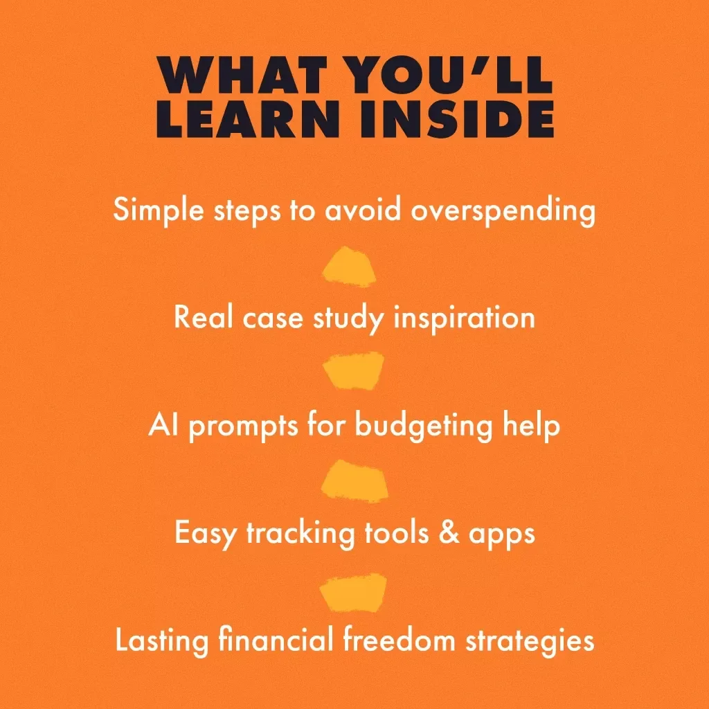 Simple Steps to Stop Overspending | Digital Guide for Avoiding Over-Spending by Setting Spending Limits, Budget Planning & AI Prompts