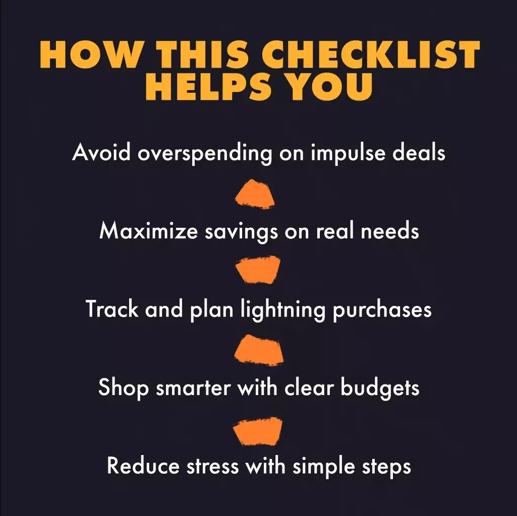 How to Plan Your Budget Around Lightning Deals: A Step-by-Step Checklist | Digital Download Guide, eBook & Printable Checklist for Smart Shopping