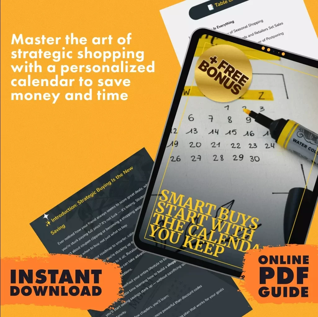 Smart Buys Start with the Calendar You Keep: How to Keep a Shopping Calendar for Strategic Buying