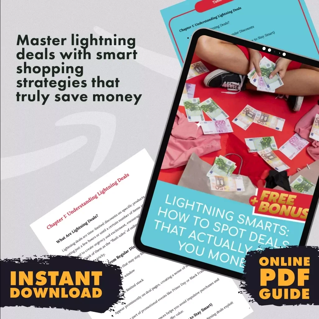 Lightning Smarts: How to Spot Deals That Actually Save You Money | Digital Guide for Smart Shoppers, eBook, Checklist for Lightning Deals