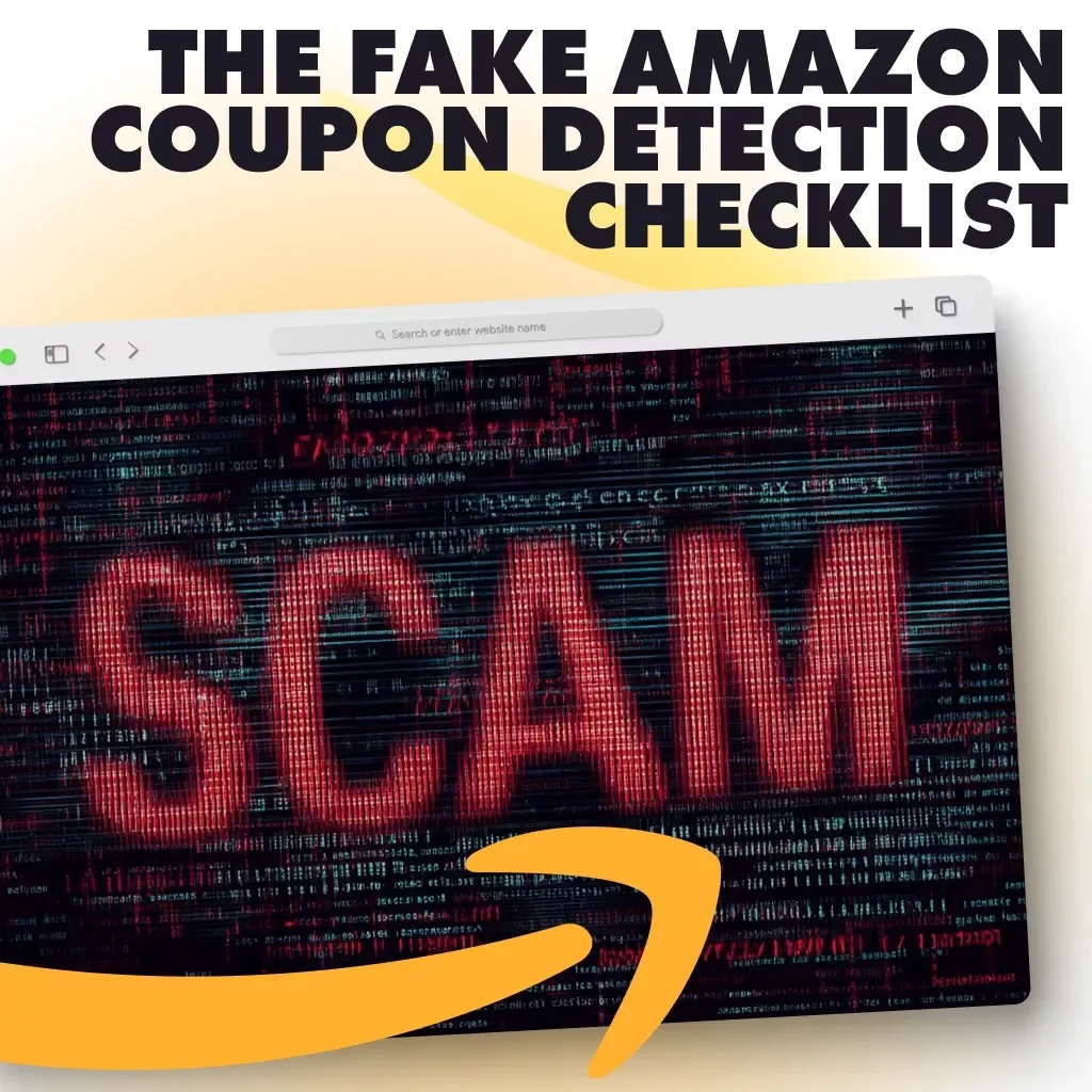 The Fake Amazon Coupon Detection Checklist | Digital Download | How to Identify Fake Amazon Coupons | Online Safety Guide