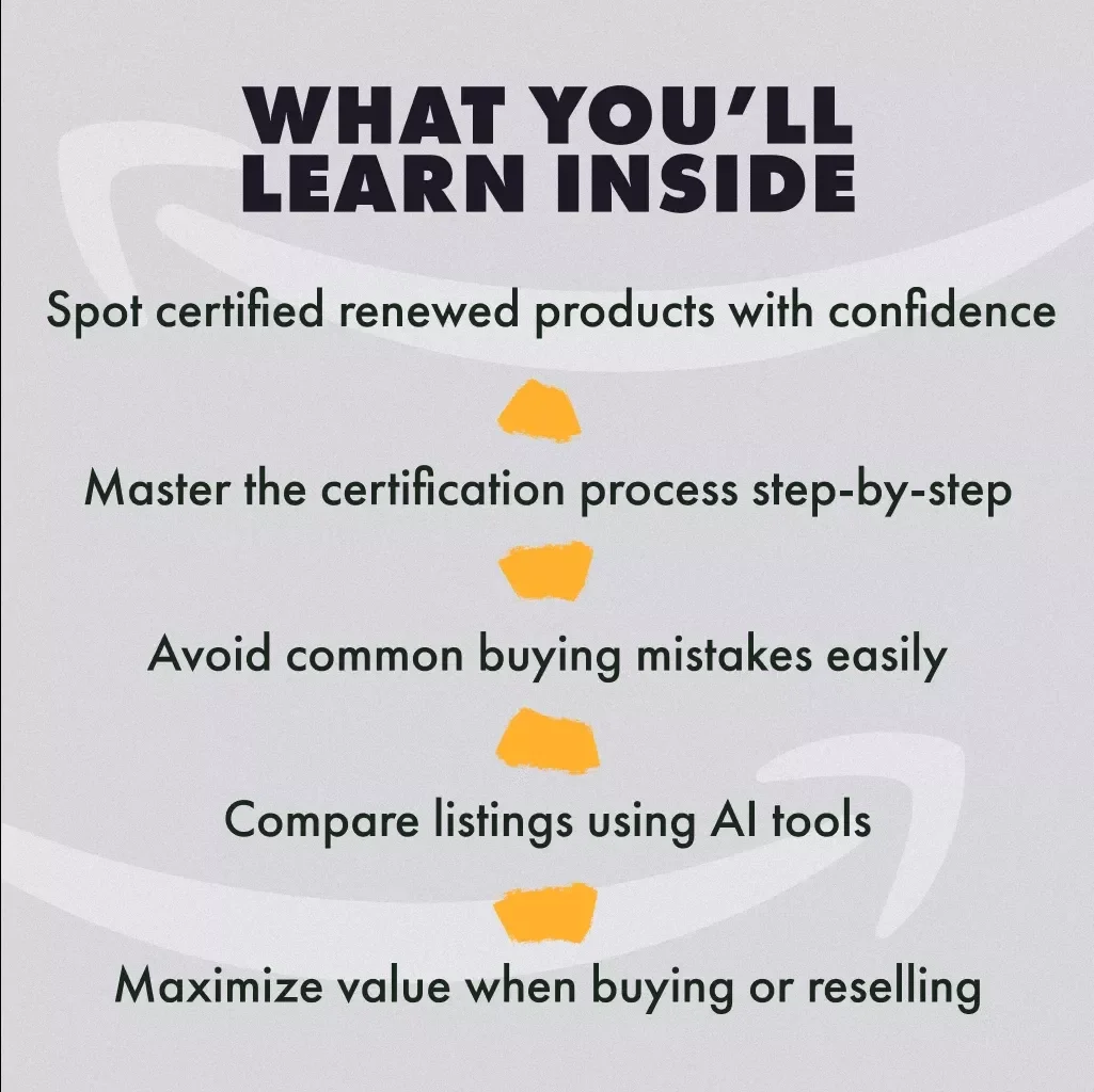 Guide to Understanding Certification and Buying Amazon Renewed | How to Understand the Certification Process for Amazon Renewed | Digital Download eBook for Smart Amazon Shoppers & Resellers