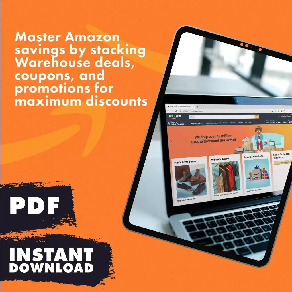 Double the Savings Checklist – How to Combine Amazon Warehouse Deals with Coupons and Promotions | Printable & Digital Download | Budget Shopping Guide