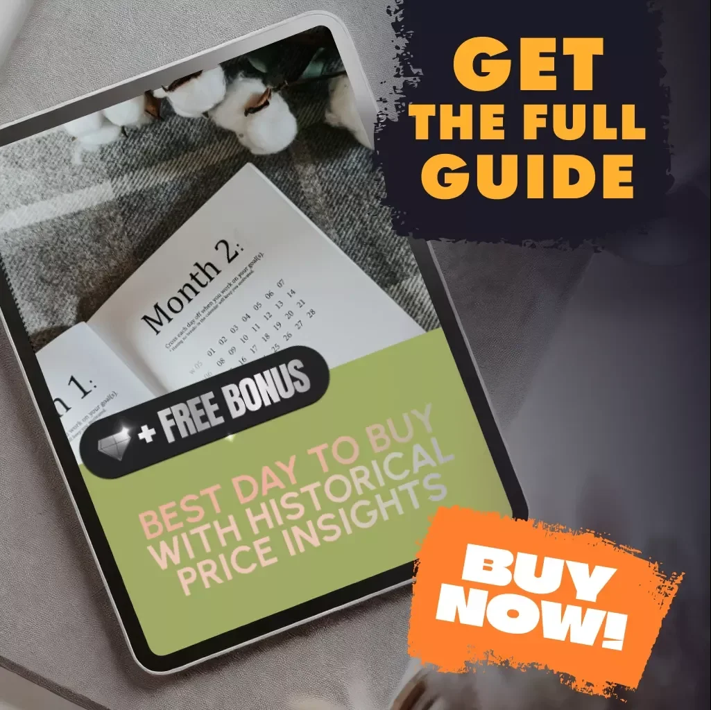 Best Day to Buy with Historical Price Insights | Smart Shopping Guide on How to Use Historical Price Charts to Pick the Best Day to Buy | Digital Download eBook & Checklist for Savvy Shoppers