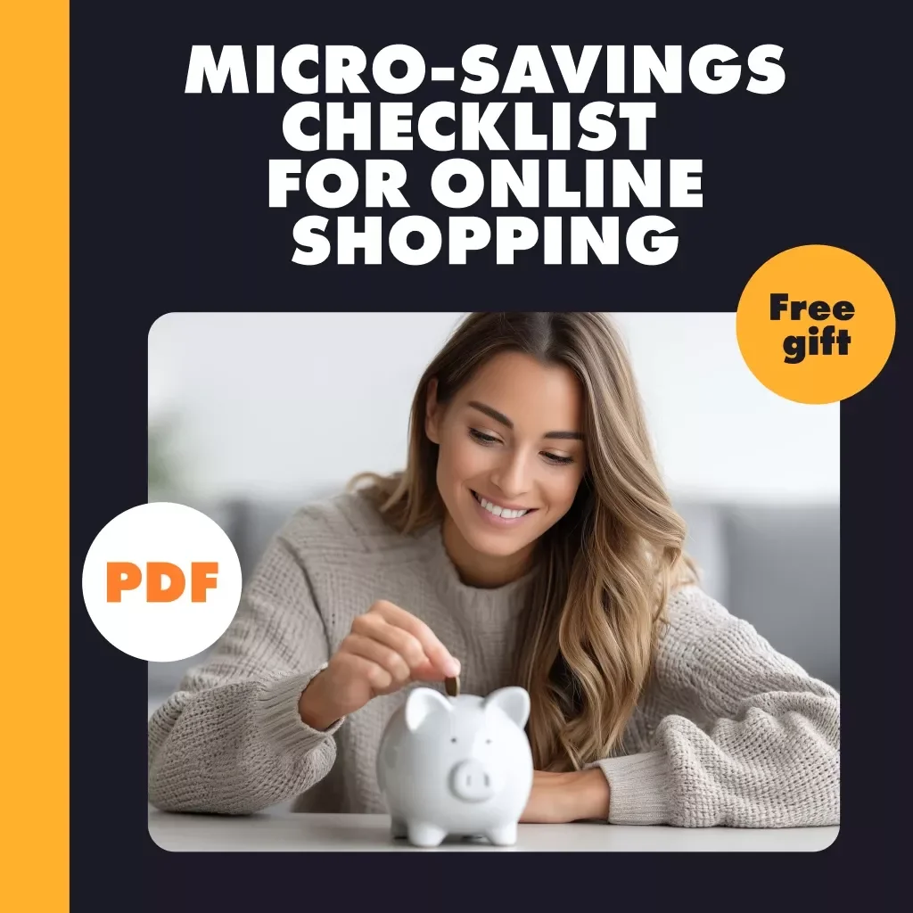 Micro-Savings Checklist for Online Shopping | Digital Download Guide | How to Build Micro-Savings from Everyday Online Shopping