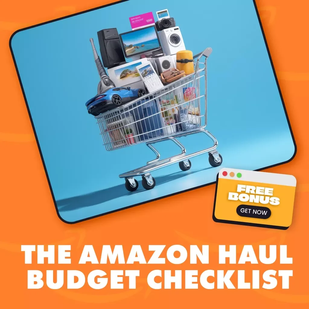 The Amazon Haul Budget Checklist | Digital Download Shopping Guide | How to Budget for Your Amazon Haul Shopping Spree | Printable Budgeting Planner for Online Shopping