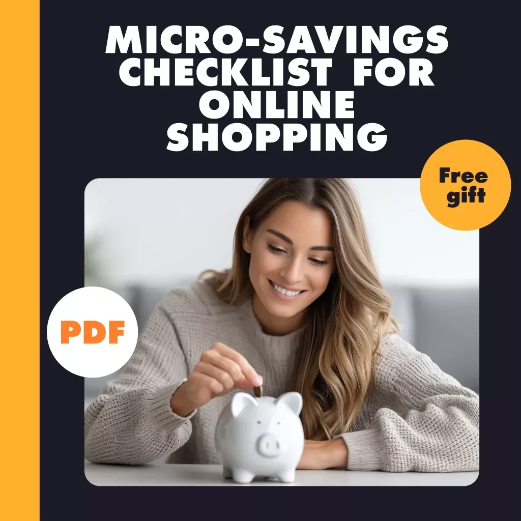 Micro-Savings Checklist for Online Shopping | Digital Download Guide | How to Build Micro-Savings from Everyday Online Shopping